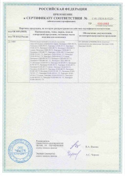 2017.05.31 Пушкин - Химтраст. Приложение к сертификату пенополиуретановые утеплители на основе напыляемого компонента. ТУ 2254-021